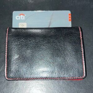 Tusk black and red wallet